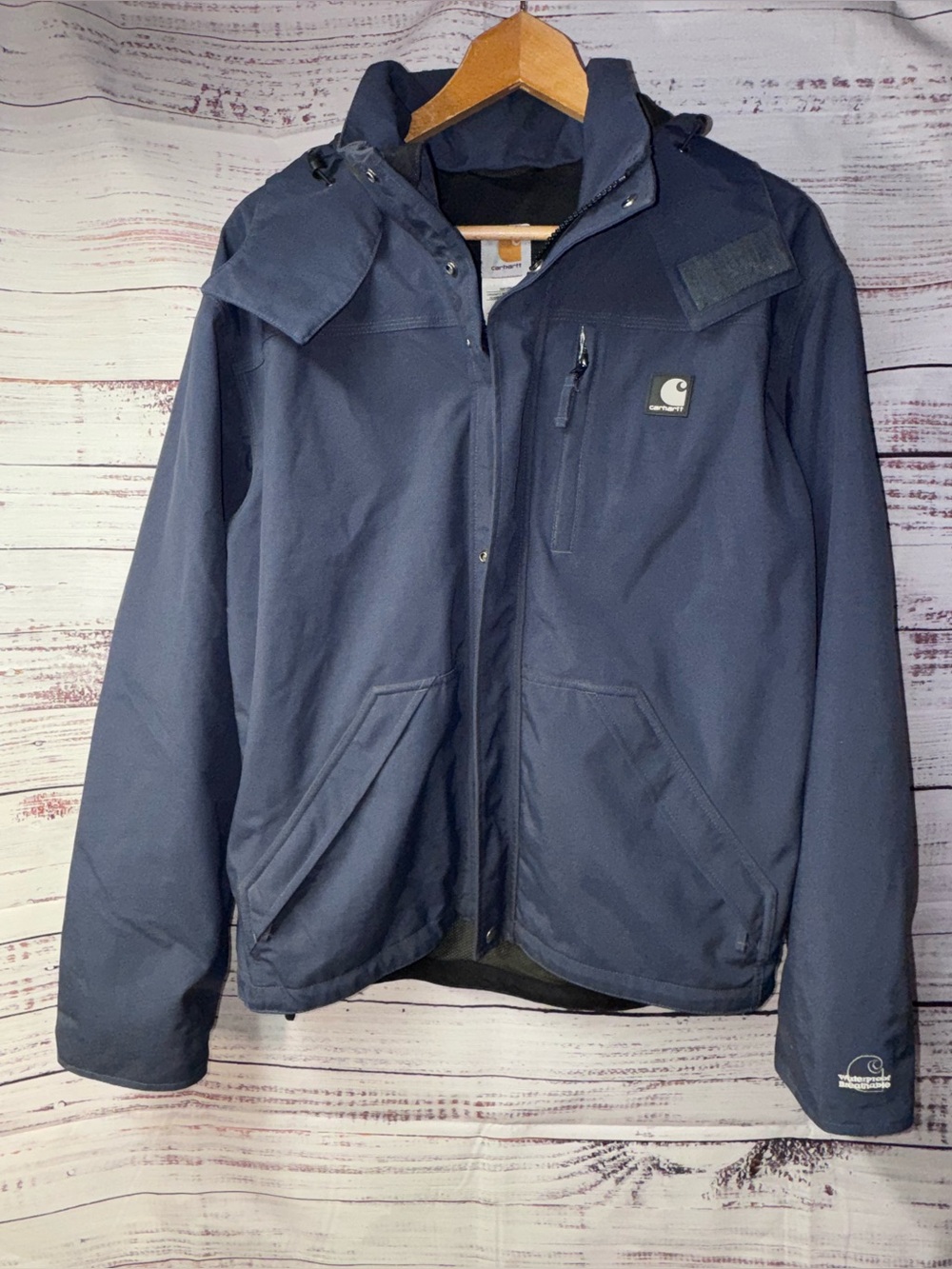 Carhartt Men's Dark Navy Hooded Performance Jacket Size Small Regular